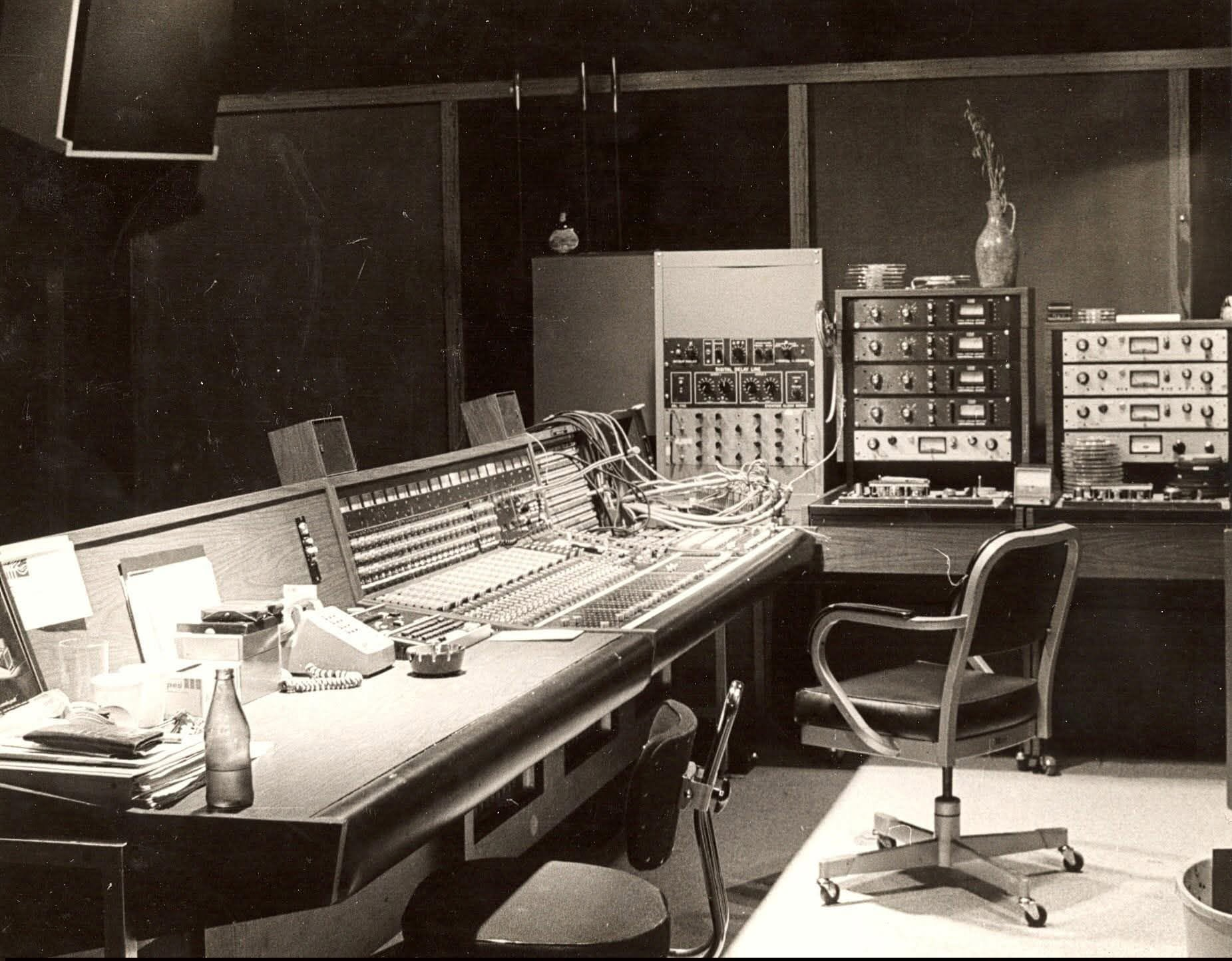 A 24 track room with a 24/16 API console. It was Flite Three Recordings Incorporated in Baltimore