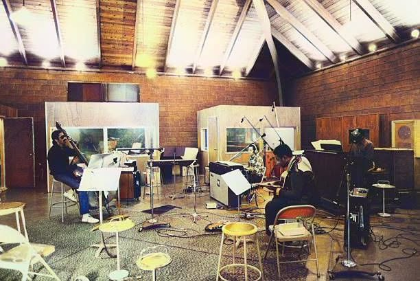 At the recording of CTI, at Rudy Van Gelder's recording studio Van Gelder Studio, Englewood Cliffs, New Jersey, United States, circa 1970s.