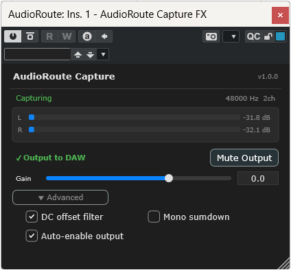 AudioRoute VST 플러그인