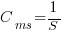 C_ms = 1/S